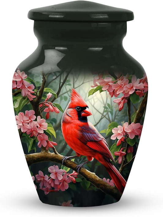 Red Cardinal Cremation Keepsake Urn for Ashes for Women