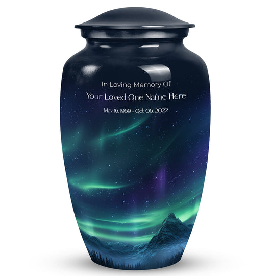 Aurora Borealis Northern Lights Urn