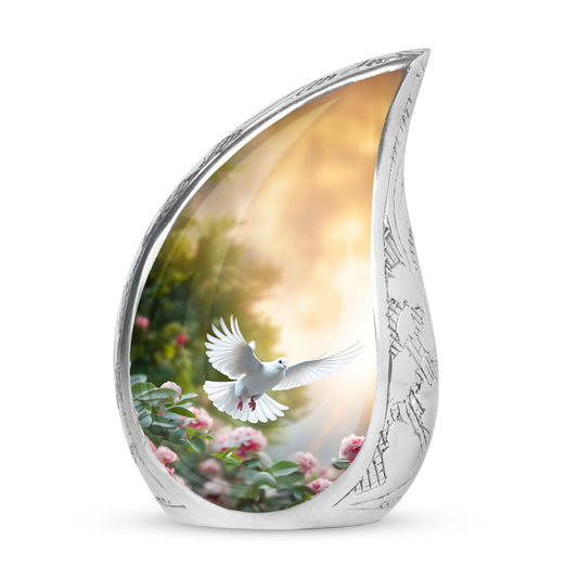 Decorative Cremation Urn With Dove