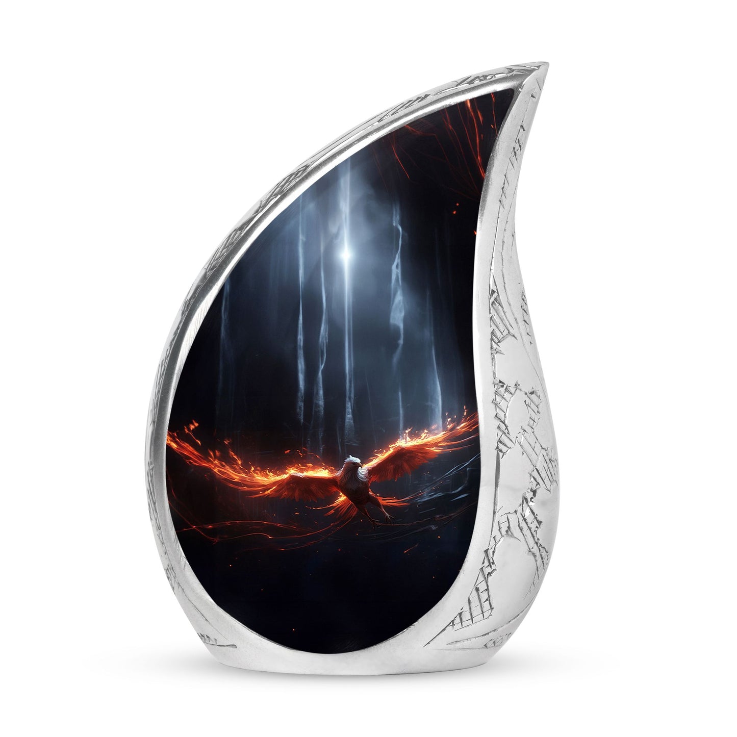 Fire Phoenix Fly-In Palace | Large Cremation Urn for Funeral Decorations