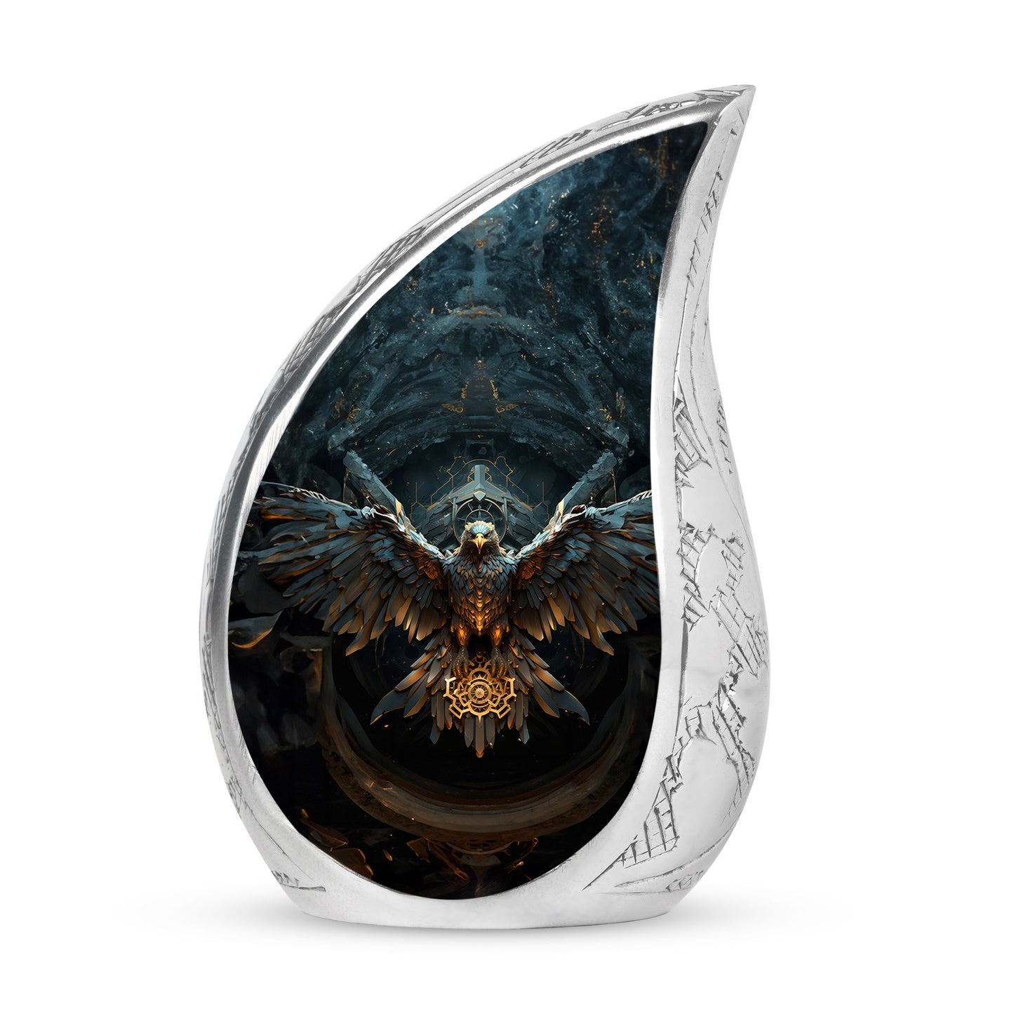 Eagle Guarding The Soul Gate Cremation Urn | Large Memorial Urn