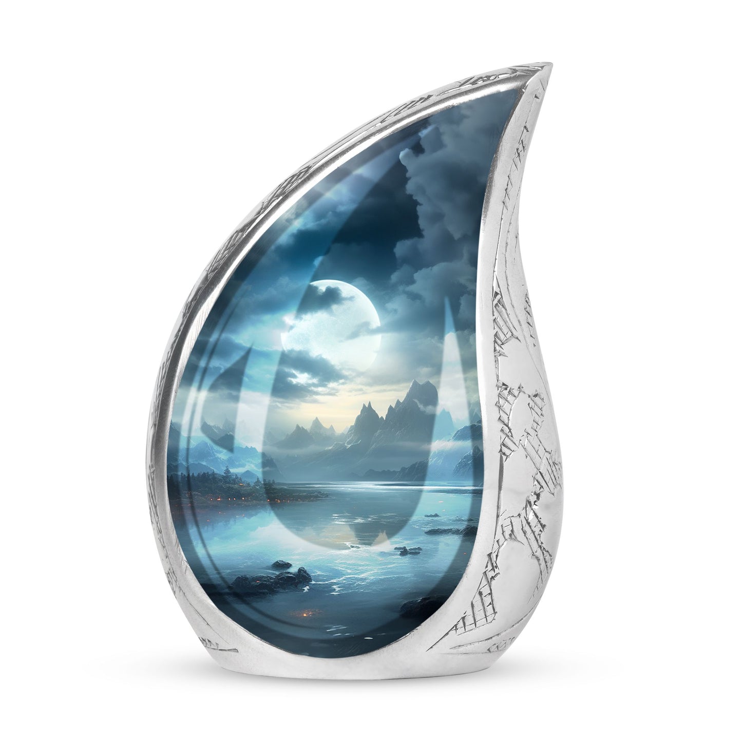 Medium-sized Moonlit Urns for men's ashes, suitable for funeral and burial purposes