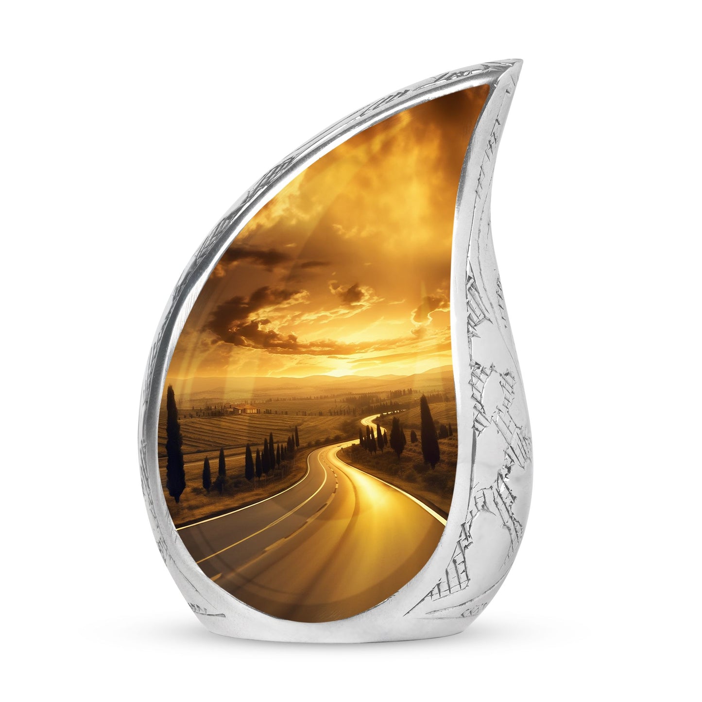 Sunset Boulevard large urn for human ashes, suitable for adult man, a dignified option for funeral urns