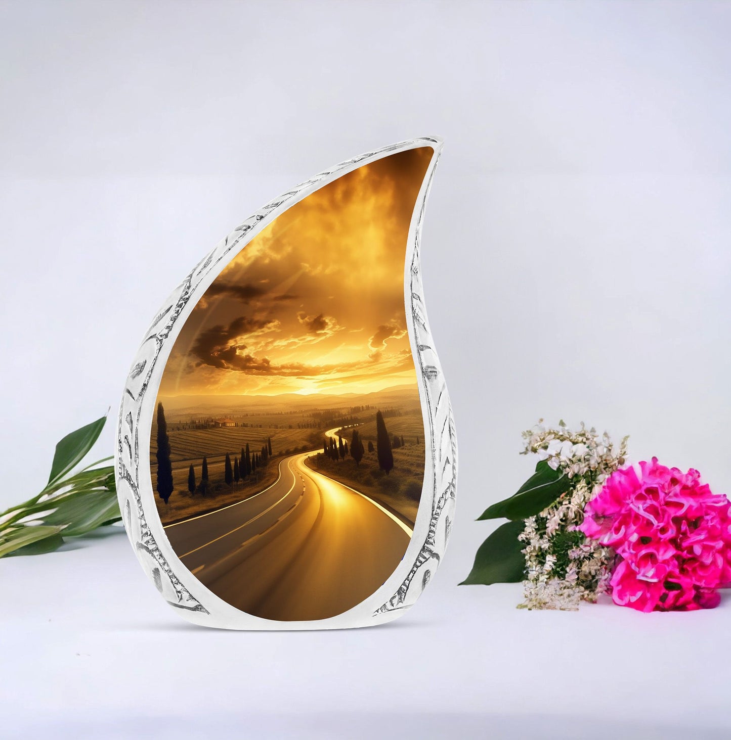 Sunset Boulevard large urn for human ashes, suitable for adult man, a dignified option for funeral urns