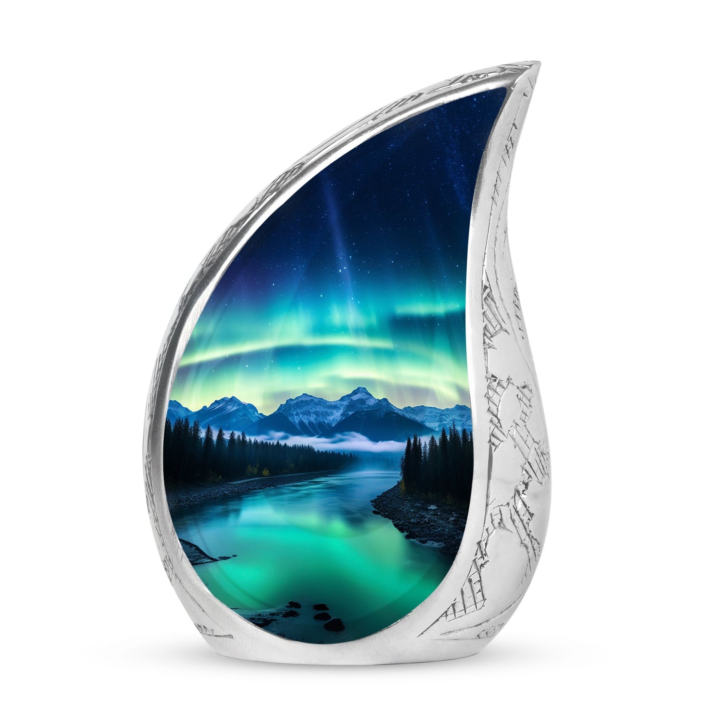 Aurora Borealis Northern Lights Decorative Cremation Urn For Ashes