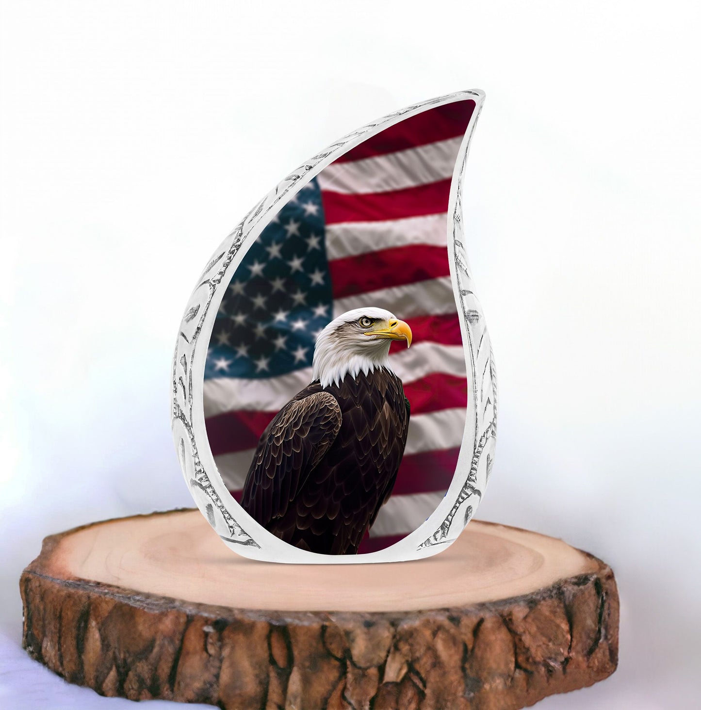Large Majestic Guardian burial urn for preserving adult human ashes, ideal for memorial purposes.