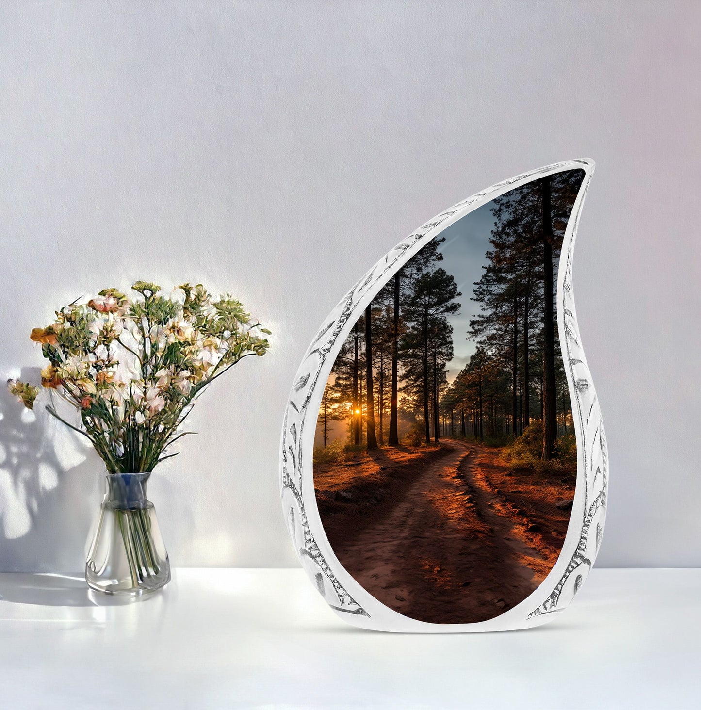 Large Dawn Whispers cremation urn, a sophisticated choice for men looking to honor the ashes of their beloved