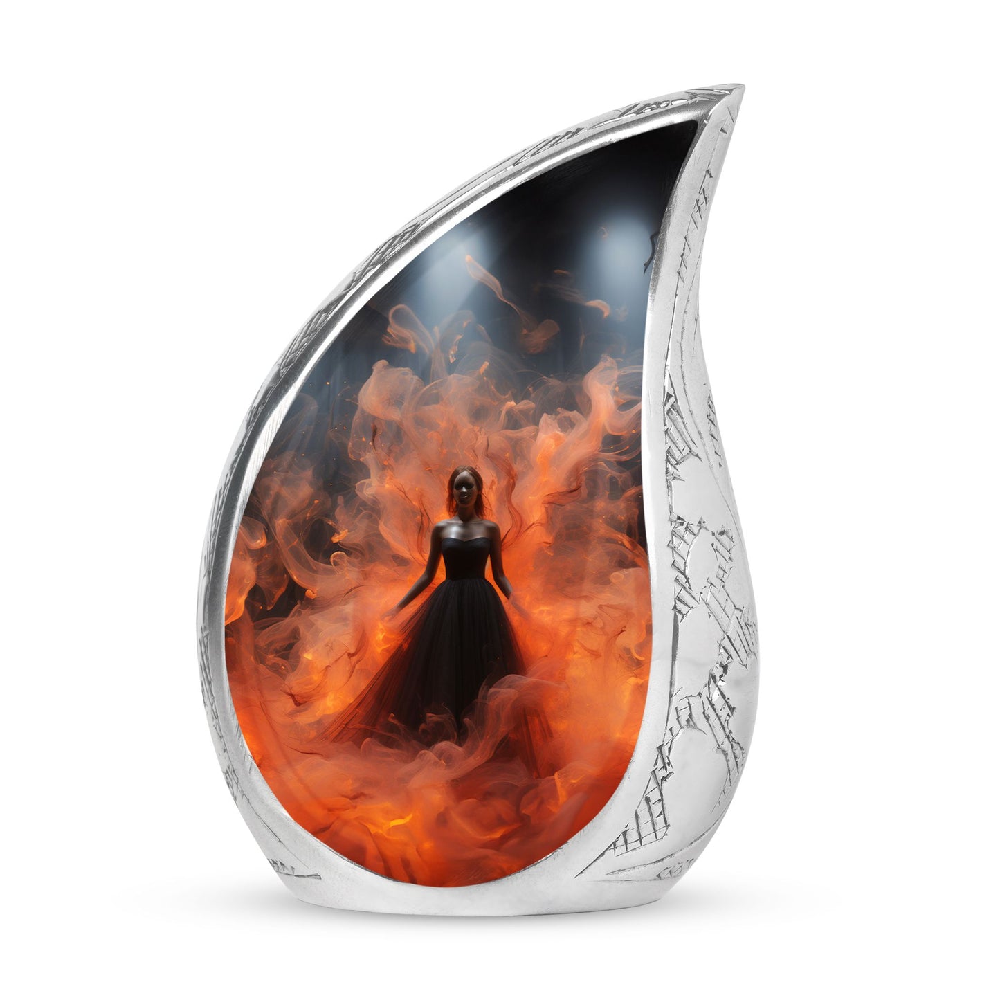 Phoenix Form Queen Cremation Urn | Decorative Urn For Women