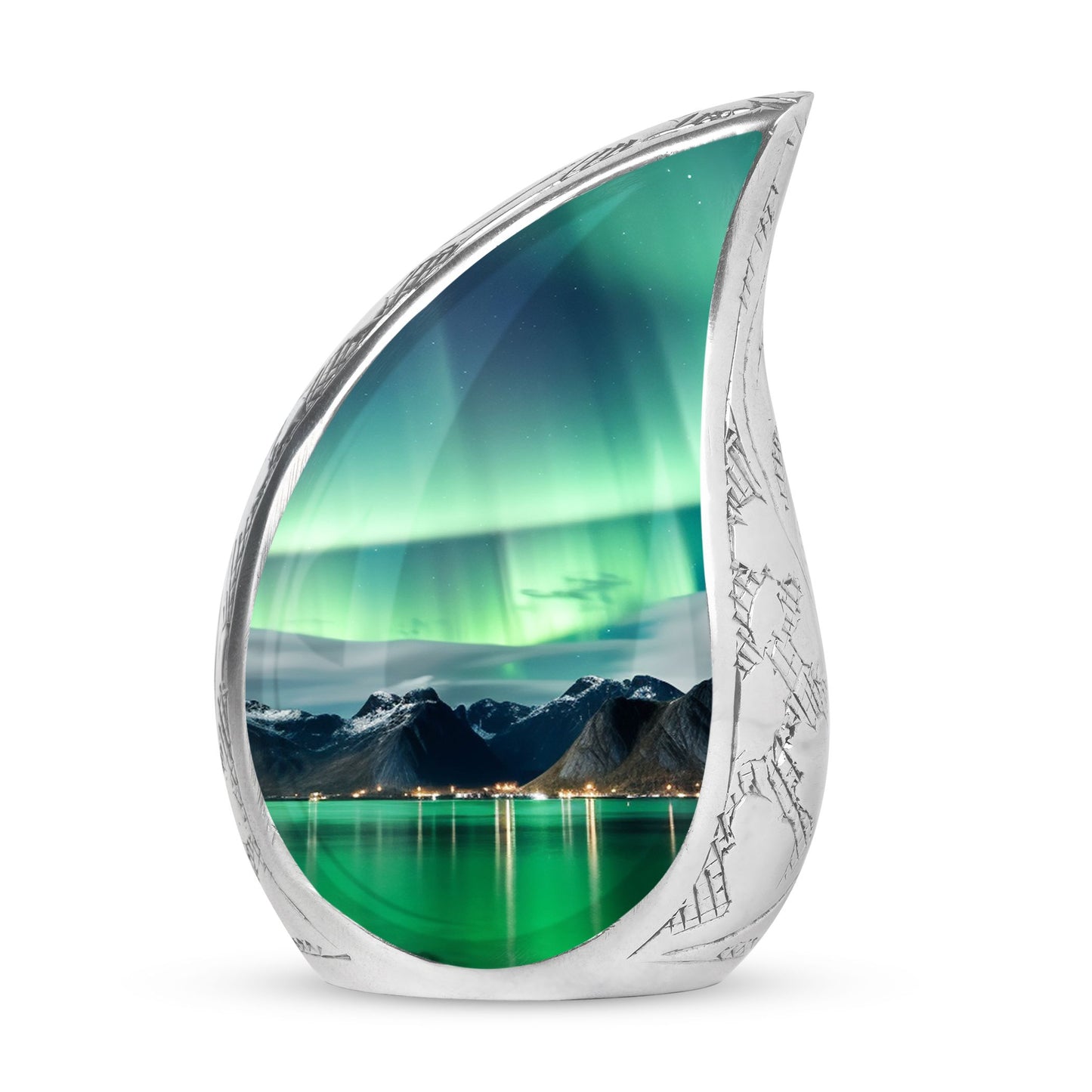 Aurora Borealis Northern Lights | Aurora Borealis Green Lights Cremation Urn