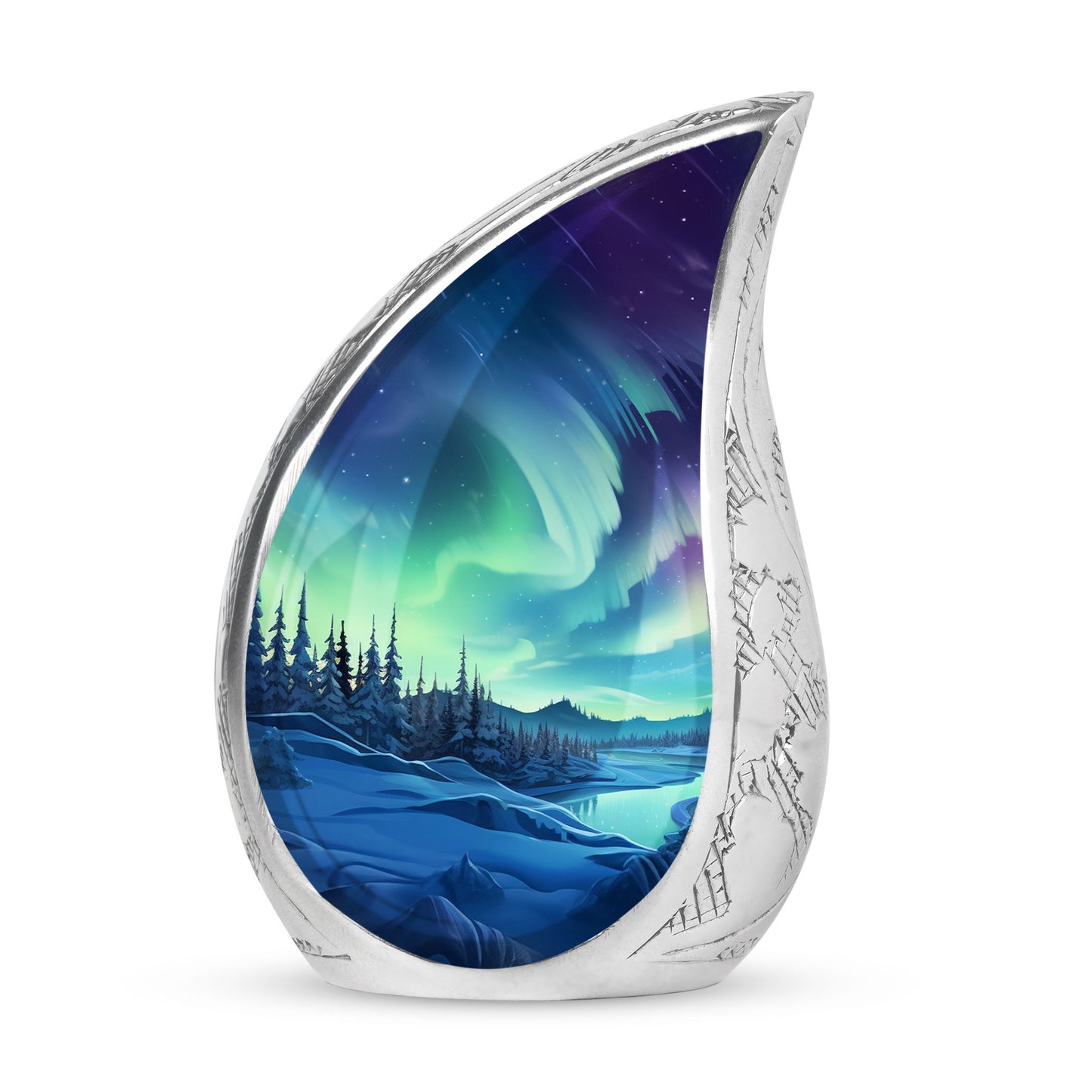 Aurora Borealis Colorful Lights Urn