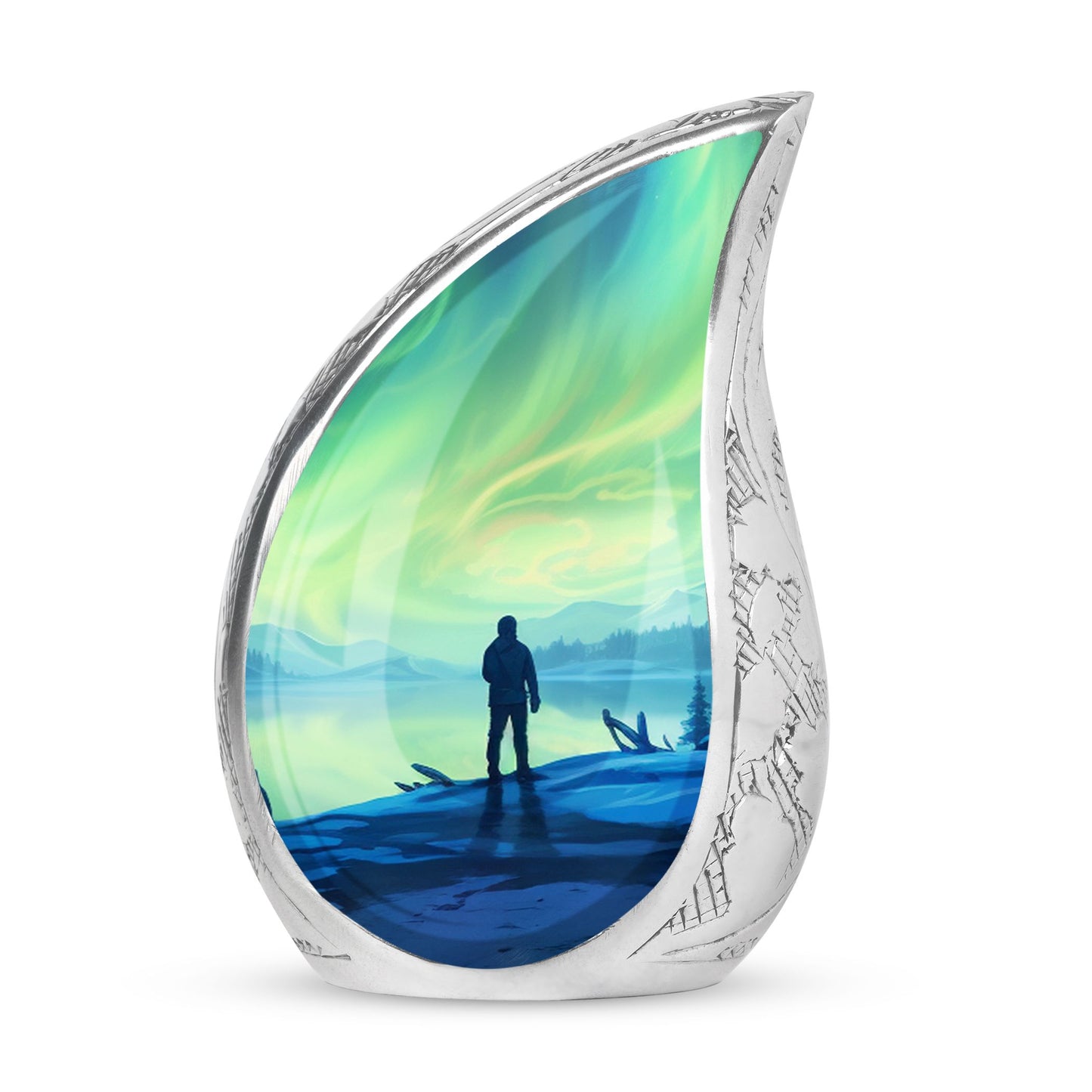 Dancing Northern Lights Cremation Urn For Ashes