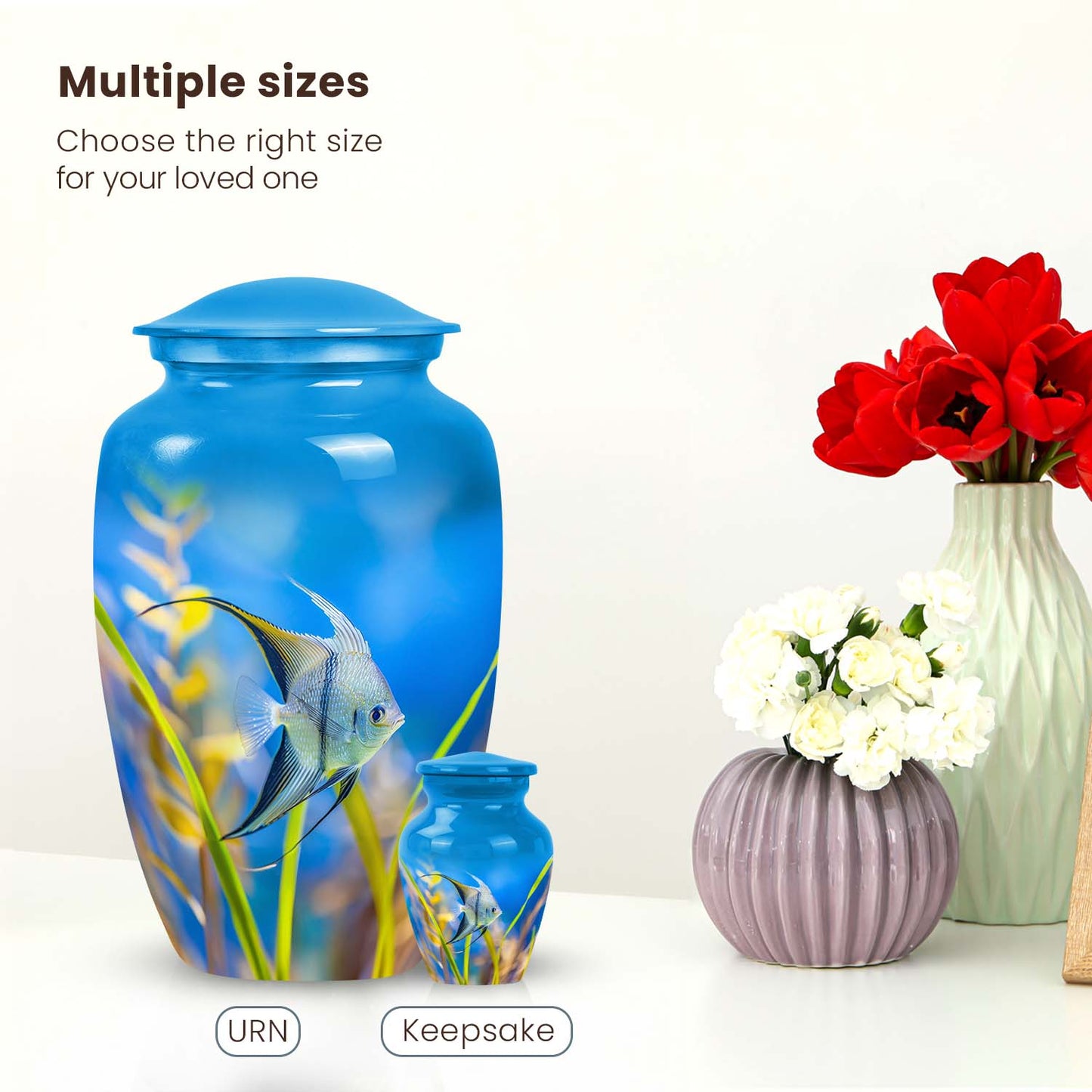 Ocean Serenity Angelfish Urn