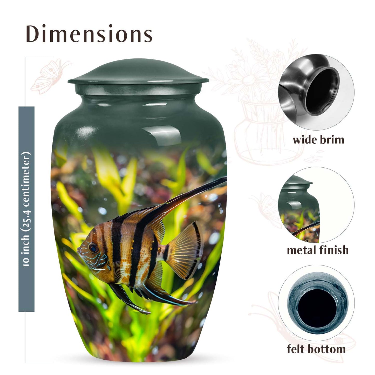 Fish Themed Urn