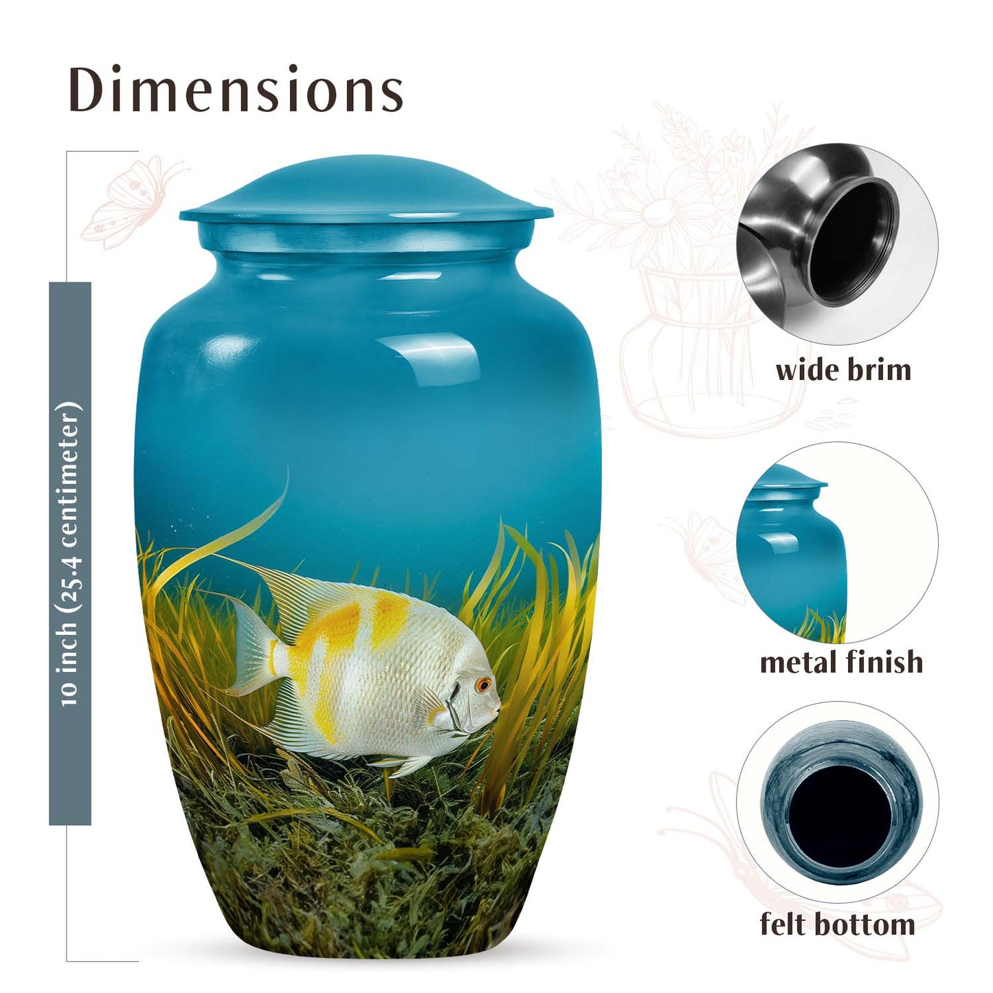Angelfish Urn