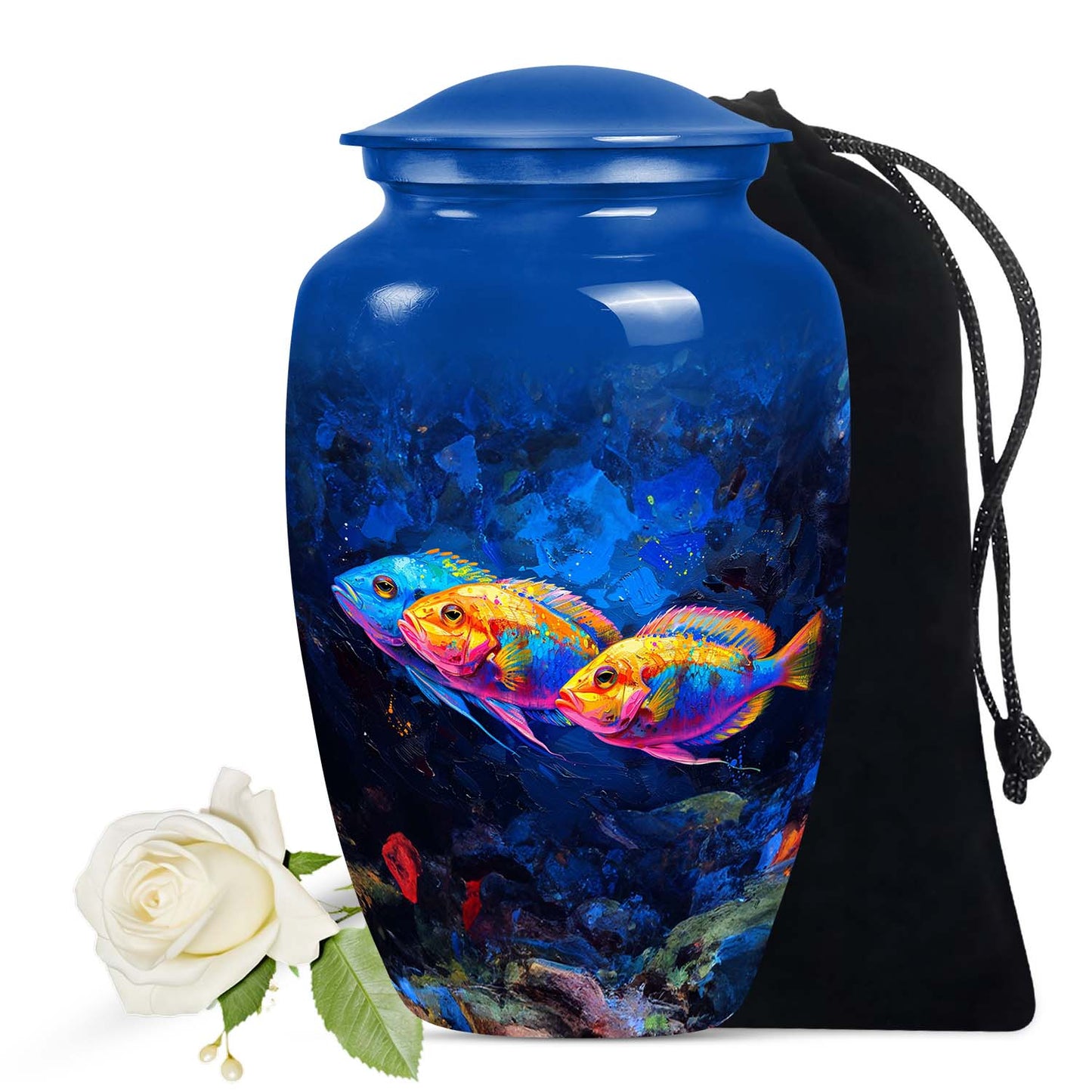 Large Fish Urn, a unique vessel designed for human cremation remains