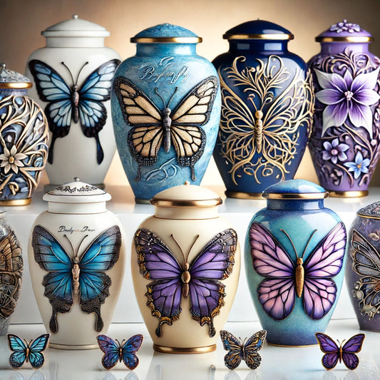 Honor Your Loved Ones with Butterfly Theme Cremation Urns For Ashes
