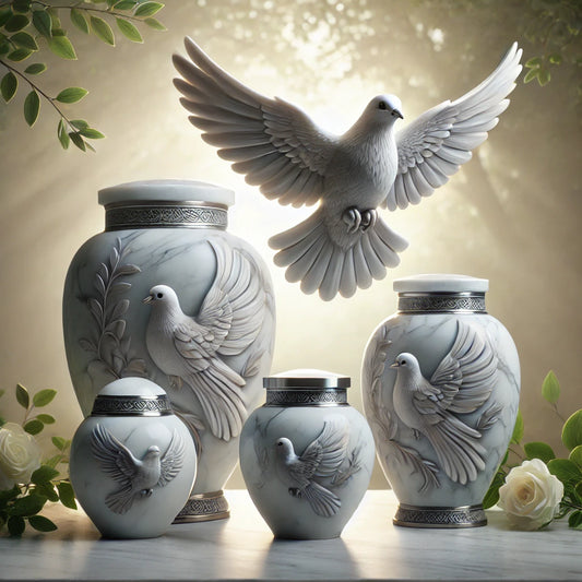 Dove Symbol Cremation Urns | Honor Loved Ones With Peace & Purity