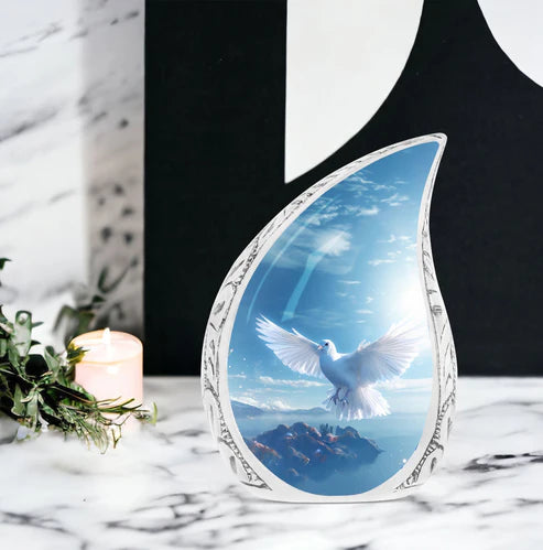 Dove Symbol Cremation Urns | Honor Loved Ones With Peace & Purity