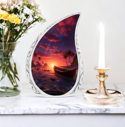 Twilight Glow, small-sized urns for storing ashes from cremation, suitable for adult male or female remains