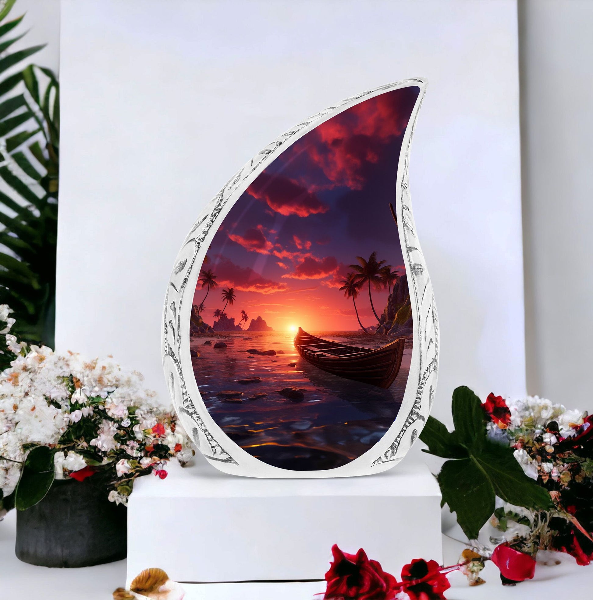 Twilight Glow, small-sized urns for storing ashes from cremation, suitable for adult male or female remains