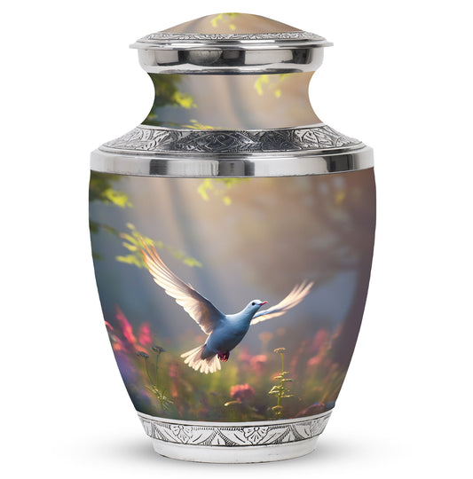 Flying Dove Cremation Urn | Dove Keepsake Urn For Peaceful Memorial